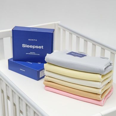 Зимний спальник Sonto Sleepset молочный (53-73 см/0-3 месяца)
