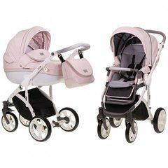 Коляска универсальная 2 в 1 Mioobaby Zооm Pink/White