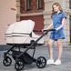 Коляска універсальна 2 в 1 для двійні Adamex Leo Duo Eco SA-2 чорний