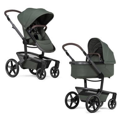 Коляска универсальная 2 в 1 Joolz Day5 Forest green + автокрісло Maxi-Cosi CabrioFix i-Size Essential Green та комплект адаптерів у подарунок!