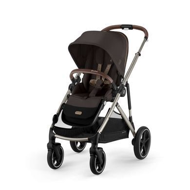Коляска универсальная 2 в 1 для двойни Cybex Gazelle S Chocolate Brown
