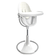 Стільчик для годування Bloom Fresko White+бавовняний вкладиш coconut white
