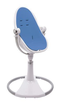 Стільчик для годування Bloom Fresko White+вкладиш riviera blue