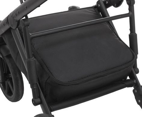 Коляска універсальна 2 в 1 Bair Kiwi шкіра 100% BK-18/15 капучино - чорний