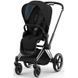 Коляска прогулочная Cybex Priam Lux R 2022 Deep Black / Chrome Black