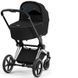 Коляска універсальна 2 в 1 Cybex Priam Lux R 2022 Deep Black / Chrome Black