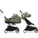 Коляска універсальна 2 в 1 Stokke&reg; YOYO&sup3; з люлькою Bassinet Olive/White