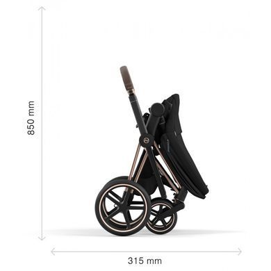Коляска прогулянкова Cybex Priam 2022 Spring Blossomi Dark/Matt Black