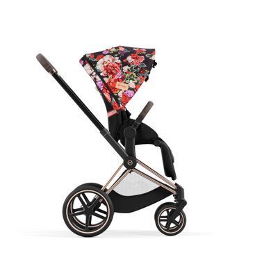 Коляска прогулянкова Cybex Priam 2022 Spring Blossomi Dark/Matt Black