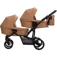 Коляска универсальная для двойни Bebetto B 42 Pro (23) карамель