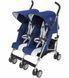 Коляска-тростинка для двійні Maclaren Twin Triumph Medieval Blue/Silver