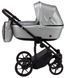 Коляска 2 в 1 Adamex Amelia ECO SM-13 серебро (перламутр)