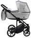 Коляска 2 в 1 Adamex Amelia ECO SM-13 серебро (перламутр)