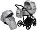 Коляска 2 в 1 Adamex Amelia ECO SM-13 серебро (перламутр)